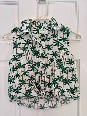 Crewcuts Palm Tree Print shirt. Size 10.